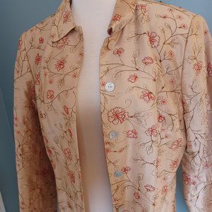 Gold Silk Rafael Jacket